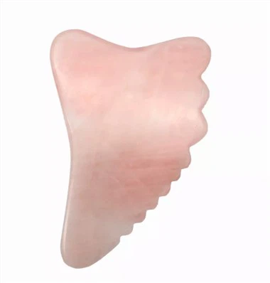 100％ナチュラルローズクォーツグアシャマッサージャーツール