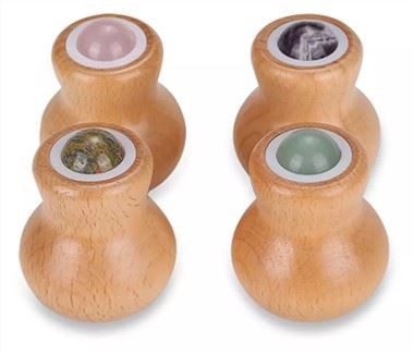 木製のひょうたんグアシャマッサージボール