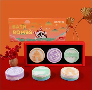 色付きのバス爆弾