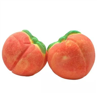 天然成分桃の泡風呂爆弾